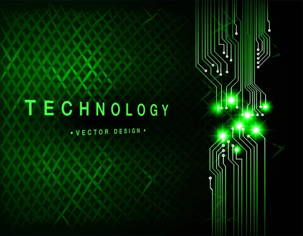 Tło Koncepcji Technologii Cyberobwodów Przyszłości — Wektor stockowy