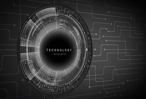 Circuito Cibernético Futuro Tecnologia Conceito Fundo —  Vetores de Stock