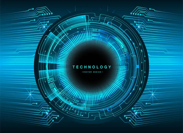 Cyber Circuit Future Technology Concept Background — Stock Vector