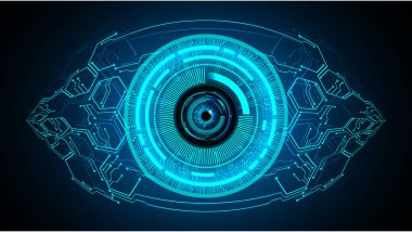 Teknoloji ve iş dünyasının geleceği için bir arkaplan çizimi