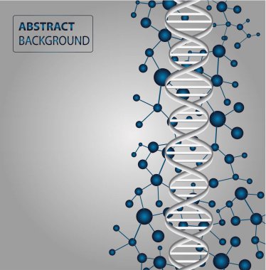 DNA molekül yapısı. vektör illüstrasyonu