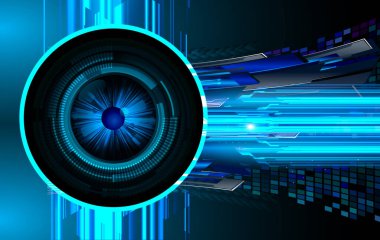 Fütürist teknoloji vektör illüstrasyonuna sahip soyut arkaplan