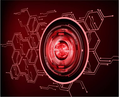 Soyut çizgiler ve dişli tekerlekleri olan dijital teknoloji arkaplanı