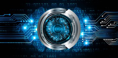 dijital teknoloji kavramı dünya ve göz çizgileri ile arka plan