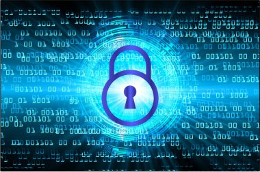 Dijital güvenlik kavramı. vektör illüstrasyonu