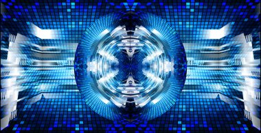 Mavi ve beyaz çizgileri olan soyut arkaplan