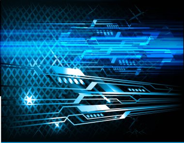 Parlak çizgileri olan soyut teknoloji arkaplanı