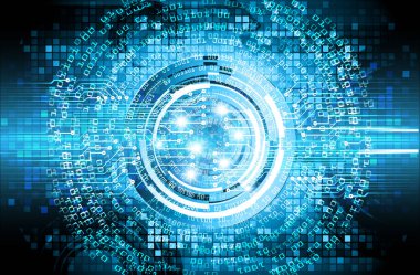 Soyut ikili kod arkaplanının dijital bileşimi