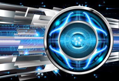 İkili kodlu fütüristik teknoloji arka planı