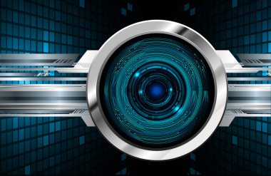 Mavi metalik yuvarlak metal ızgaralı soyut arkaplan