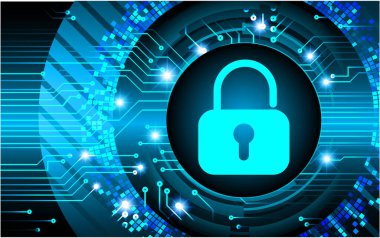 asma kilit ikon tasarımı ile güvenlik kilidi kavramı, vektör illüstrasyonu 10 eps grafik.