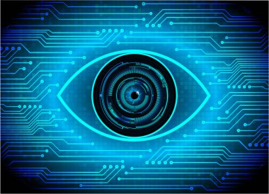 Devre kartlı soyut mavi arkaplan