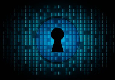 Şeylerin interneti için bir arkaplan vektör illüstrasyonu