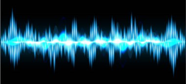 Bir ses dalgasının vektör illüstrasyonu