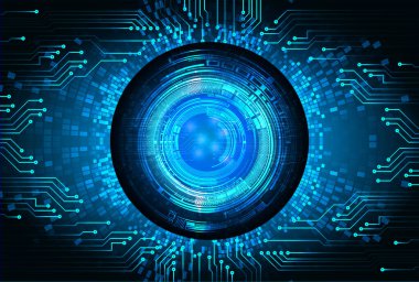 Devre kartlı soyut mavi arkaplan