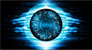 Çeşitli teknolojik elementlere sahip soyut arkaplan