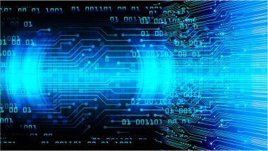 ikili kodlu soyut mavi arkaplan