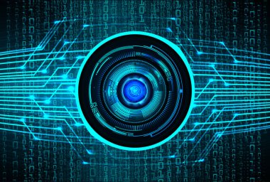 Sanal ekran ve simgelerle dijital teknoloji arka planı. vektör illüstrasyonu