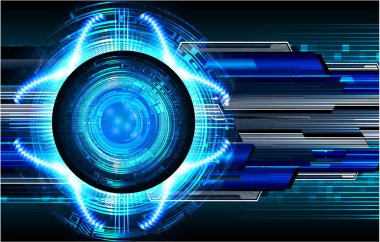 Parlayan ışığı olan fütürist teknoloji arka planı