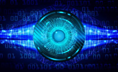 İkili kod ve teknolojiyle soyut arkaplan