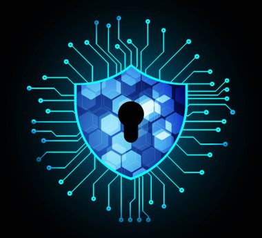 Siber virüs arkaplanının 3D görüntülenmesi