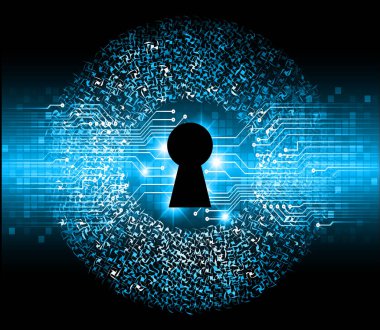 Siyah arkaplanda güvenlik kilidi