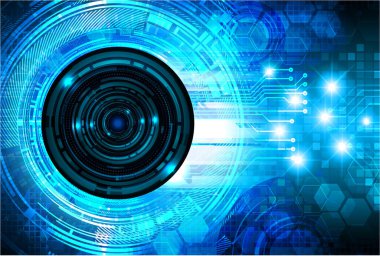 Çeşitli teknolojik elementlere sahip soyut teknoloji arka planı