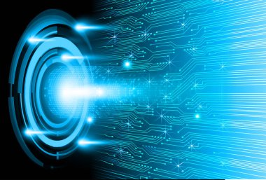 Devre kartlı soyut mavi arkaplan