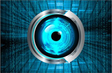 Geleceğin gözü. vektör illüstrasyonu