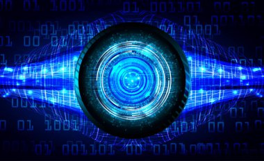 Fütürist teknolojik elementlere sahip soyut teknoloji arka planı