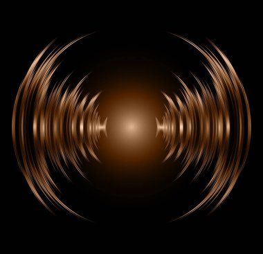 Altın yüzüklü soyut arkaplan