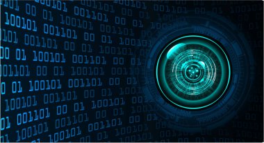 İkili kod arkaplanının dijital bileşimi