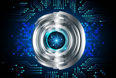 Sanal gerçeklik gözlüklü soyut teknoloji arka planı