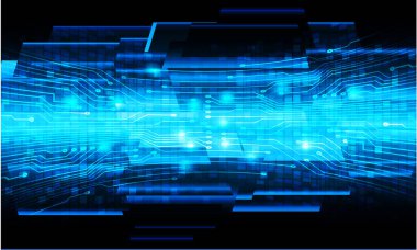 Parlak çizgileri ve mesajınız için yeri olan soyut teknoloji arkaplanı