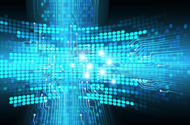 Metnin için alanı olan soyut teknoloji arkaplanı