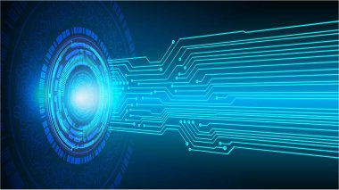 Devre kartlı soyut mavi arkaplan