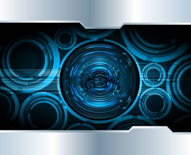 Çember ve çizgilerle soyut arkaplan