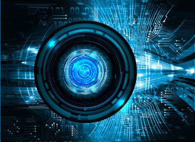 Sanal gerçeklik kulaklığı olan soyut teknoloji arka planı