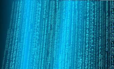 mavi ekranlı ikili kod arkaplanı