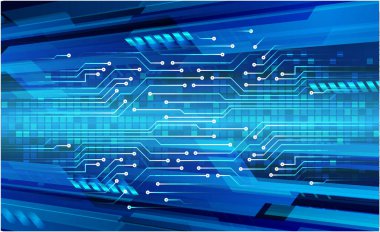 Mavi arkaplanı olan devre kartı