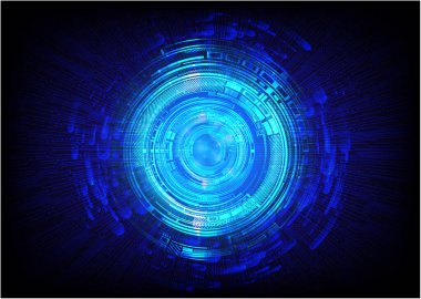 Çeşitli teknolojik elementlere sahip soyut teknoloji arka planı