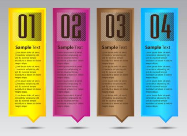 Modern tasarım şablonunun vektör çizimi