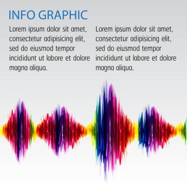 Bir müzik arkaplanının vektör çizimi