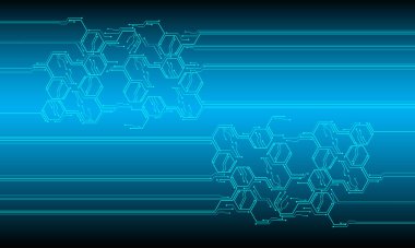 Soyut teknoloji geçmişi. Vektör illüstrasyonu