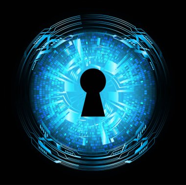 Fütürist dijital küreye sahip soyut teknoloji arkaplanı