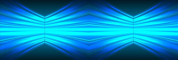 Blauer Abstrakter Hintergrund Mit Linien Und Wellen — Stockvektor
