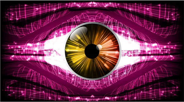 Abstract Background Fractal Alien Eye — Stock Vector