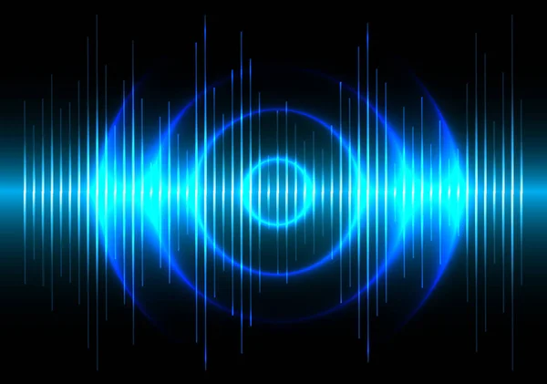 Абстрактний Звуковий Хвиля Векторний Фон — стоковий вектор
