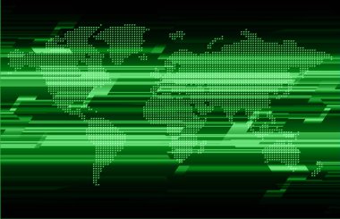 Dünya haritası ile soyut arkaplan