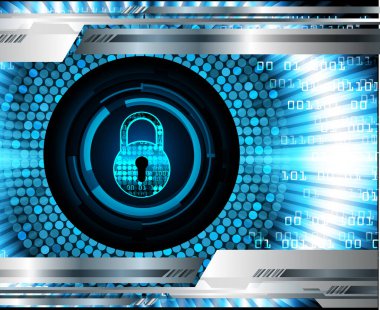 bilgisayar güvenlik sistemi vektör arkaplanı